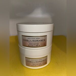SET OF 2 NEW Bath & Body Works Vanilla Romance Whipped Body Butter, 6.5 oz new